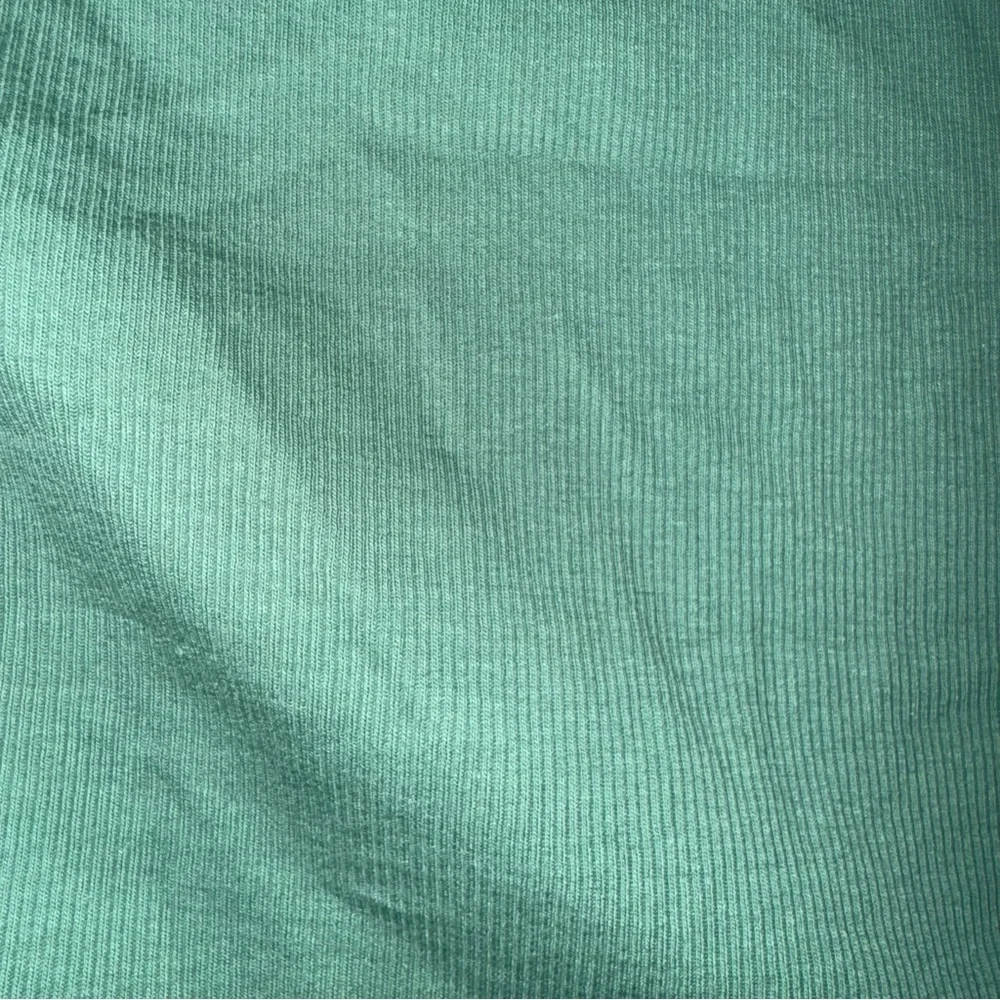 Madewell Brightside Rib One-Shoulder Tank Trellis Green Medium